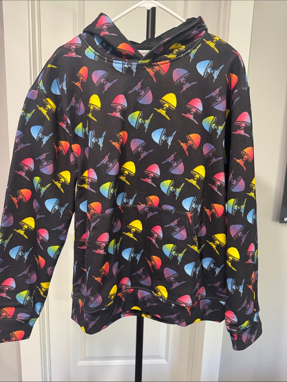Allman Brothers Unisex Hoodie with Multicolor Mushroom Print